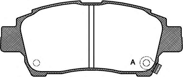 Комплект тормозных колодок, дисковый тормоз