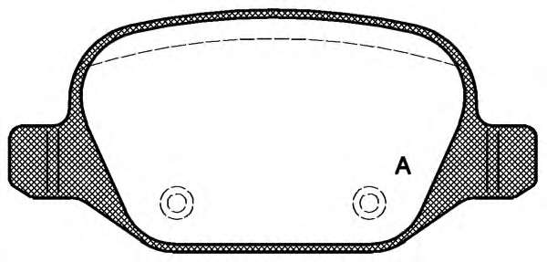 Комплект тормозных колодок, дисковый тормоз