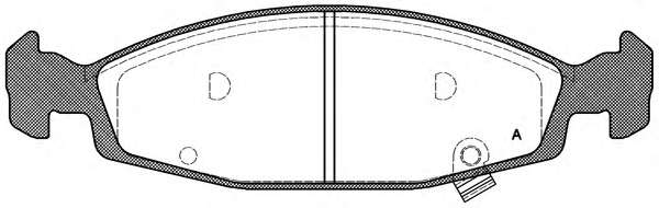 Комплект тормозных колодок, дисковый тормоз