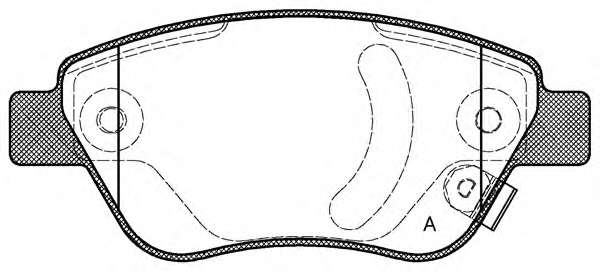 Комплект тормозных колодок, дисковый тормоз