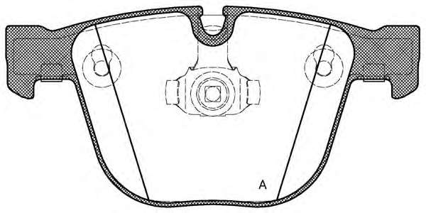 Комплект тормозных колодок, дисковый тормоз