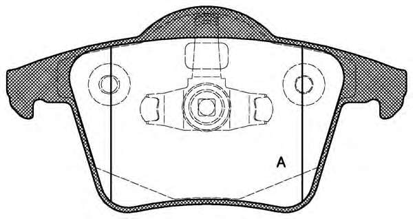 Комплект тормозных колодок, дисковый тормоз