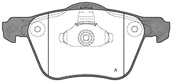 Комплект тормозных колодок, дисковый тормоз