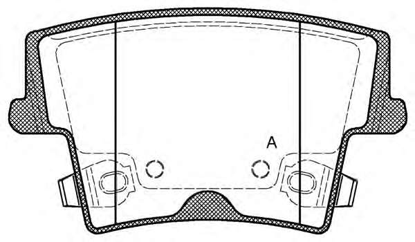 Комплект тормозных колодок, дисковый тормоз