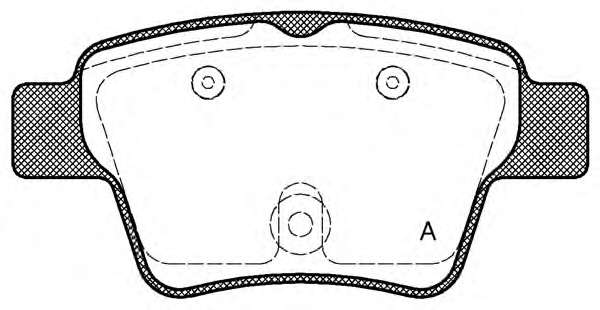 Комплект тормозных колодок, дисковый тормоз