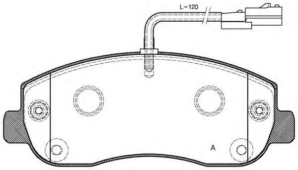 Комплект тормозных колодок, дисковый тормоз