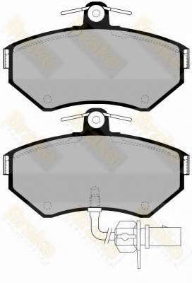 Комплект тормозных колодок, дисковый тормоз