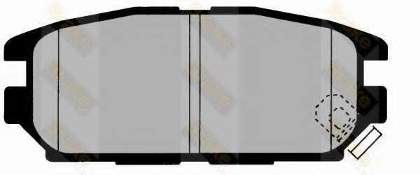 Комплект тормозных колодок, дисковый тормоз