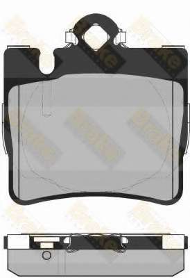 Комплект тормозных колодок, дисковый тормоз
