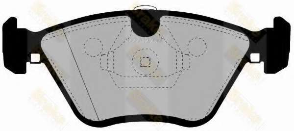 Комплект тормозных колодок, дисковый тормоз