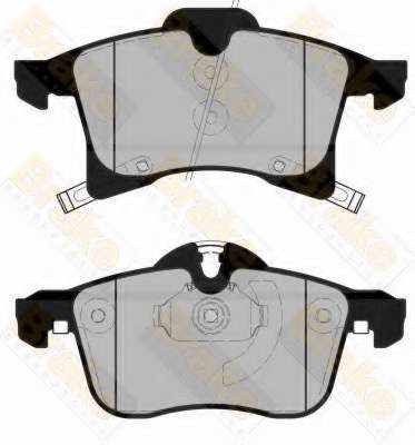 Комплект тормозных колодок, дисковый тормоз
