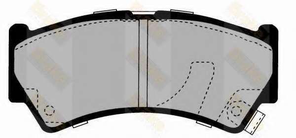 Комплект тормозных колодок, дисковый тормоз
