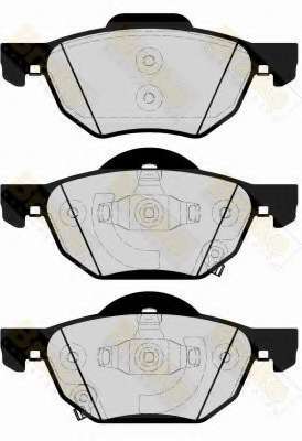 Комплект тормозных колодок, дисковый тормоз