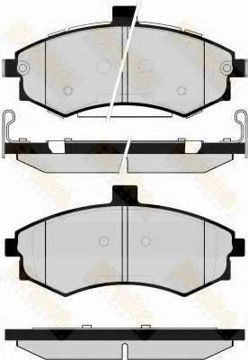 Комплект тормозных колодок, дисковый тормоз