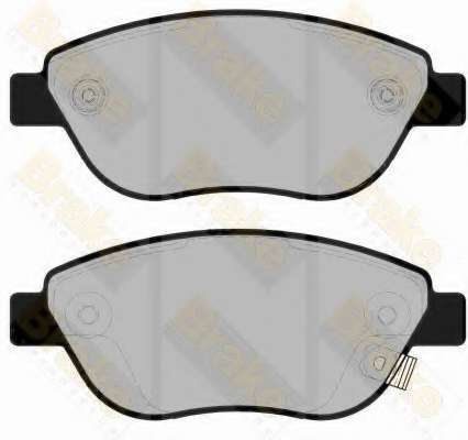 Комплект тормозных колодок, дисковый тормоз