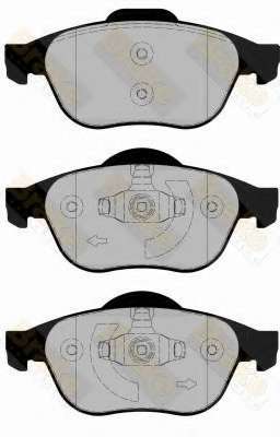 Комплект тормозных колодок, дисковый тормоз