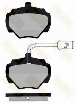 Комплект тормозных колодок, дисковый тормоз