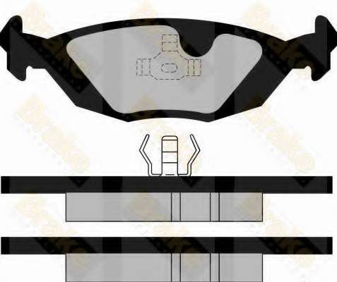 Комплект тормозных колодок, дисковый тормоз