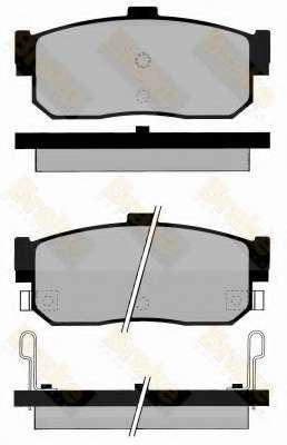 Комплект тормозных колодок, дисковый тормоз