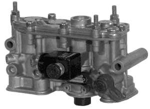 Клапан, управление подъемной осью