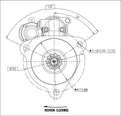 DAF, 0001261045, Стартер