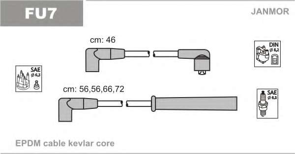 Провода в/в Ford Scorpio 1.8-2.0 i 1.8 L - 2.0 i L (Mot O