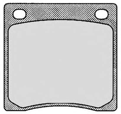 Комплект тормозных колодок, дисковый тормоз