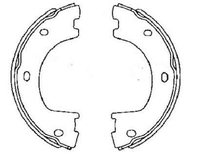 Комплект тормозных колодок, стояночная тормозная система