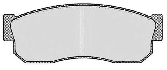 Комплект тормозных колодок, дисковый тормоз
