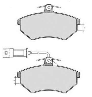 Комплект тормозных колодок, дисковый тормоз