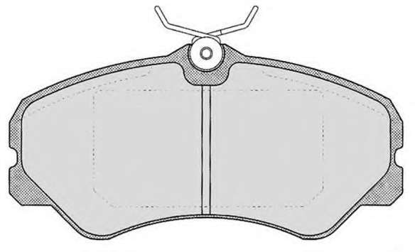 Комплект тормозных колодок, дисковый тормоз
