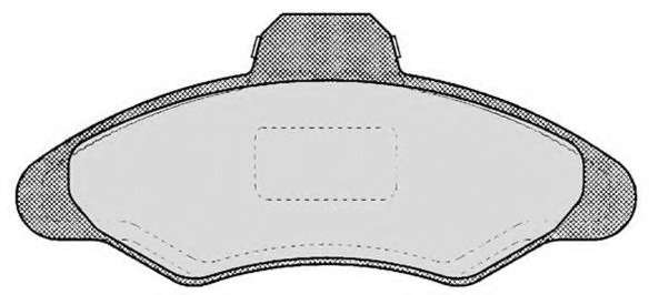 Комплект тормозных колодок, дисковый тормоз