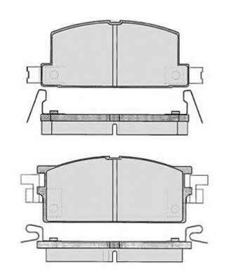 Комплект тормозных колодок, дисковый тормоз
