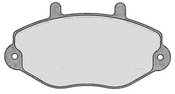 Комплект тормозных колодок, дисковый тормоз