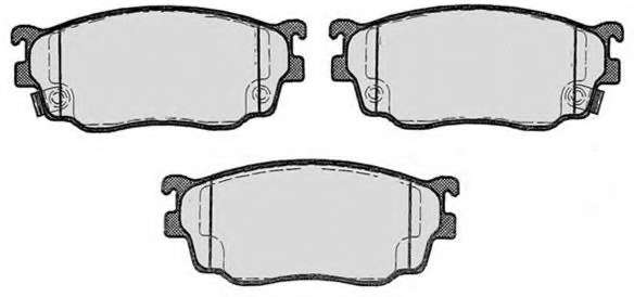 Комплект тормозных колодок, дисковый тормоз