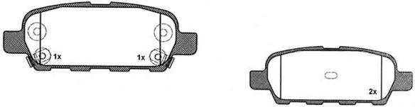 Комплект тормозных колодок, дисковый тормоз