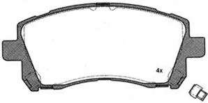 Комплект тормозных колодок, дисковый тормоз