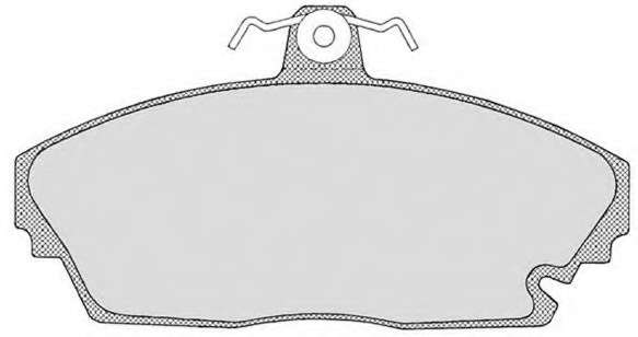 Комплект тормозных колодок, дисковый тормоз