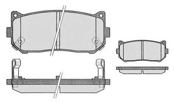 Комплект тормозных колодок, дисковый тормоз