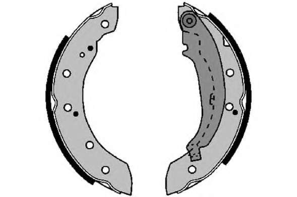 Комплект тормозных колодок, стояночная тормозная система