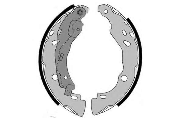 Комплект тормозных колодок, стояночная тормозная система