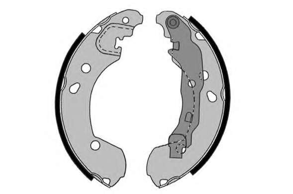Комплект тормозных колодок, стояночная тормозная система