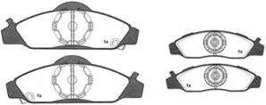 Комплект тормозных колодок, дисковый тормоз
