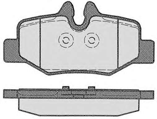 Комплект тормозных колодок, дисковый тормоз