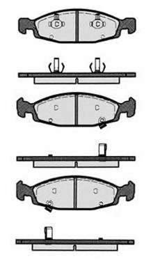 Комплект тормозных колодок, дисковый тормоз