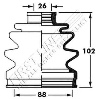 Пыльник, приводной вал