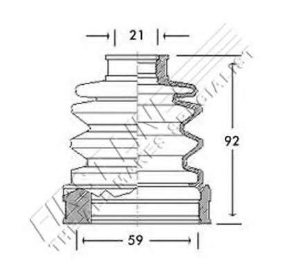Пыльник, приводной вал