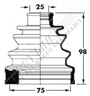 Пыльник, приводной вал