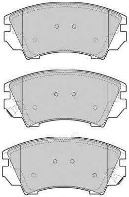 Комплект тормозных колодок, дисковый тормоз