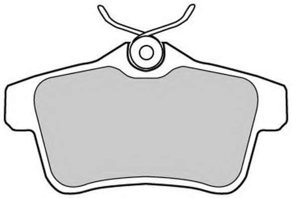 Комплект тормозных колодок, дисковый тормоз